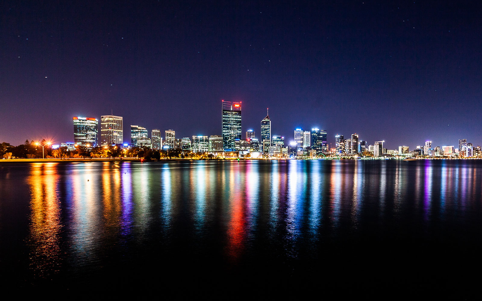 Perth CBD by night